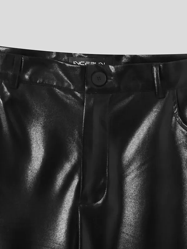 Mens Sexy Skinny PU Leather Pants SKUI84286