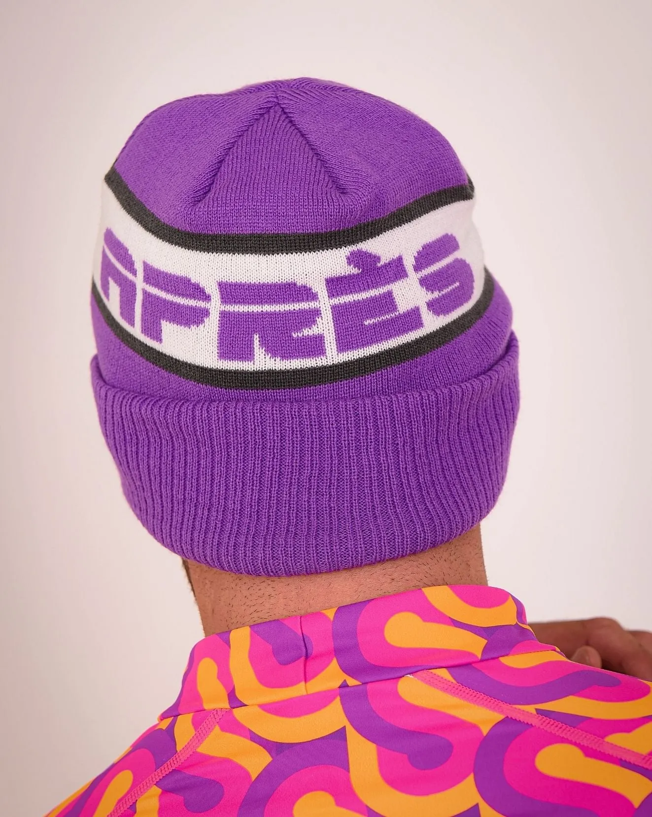 OOSC Après Beanie - Purple, White, Grey