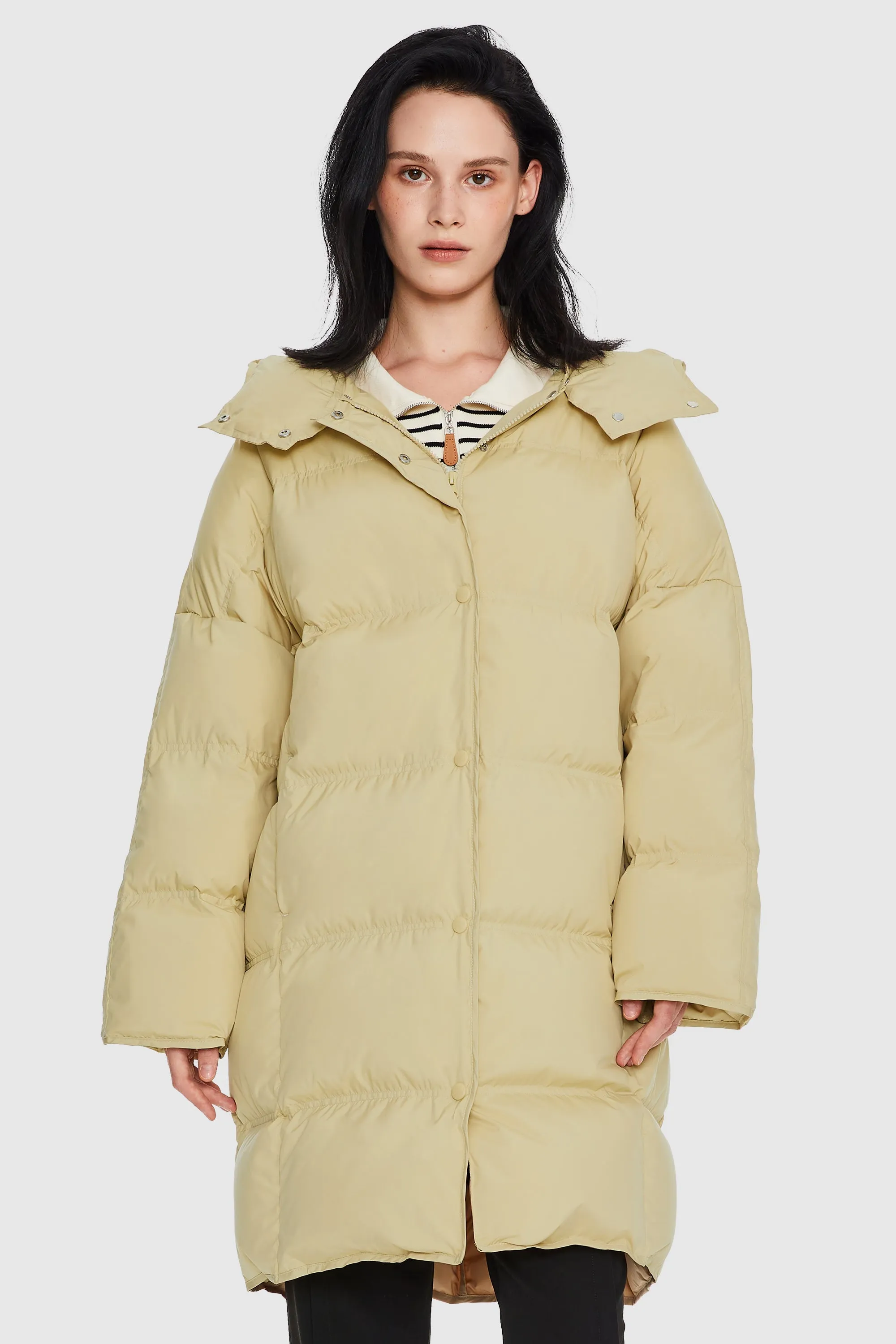 Puffy Puffer Jacket with Detachable Hood