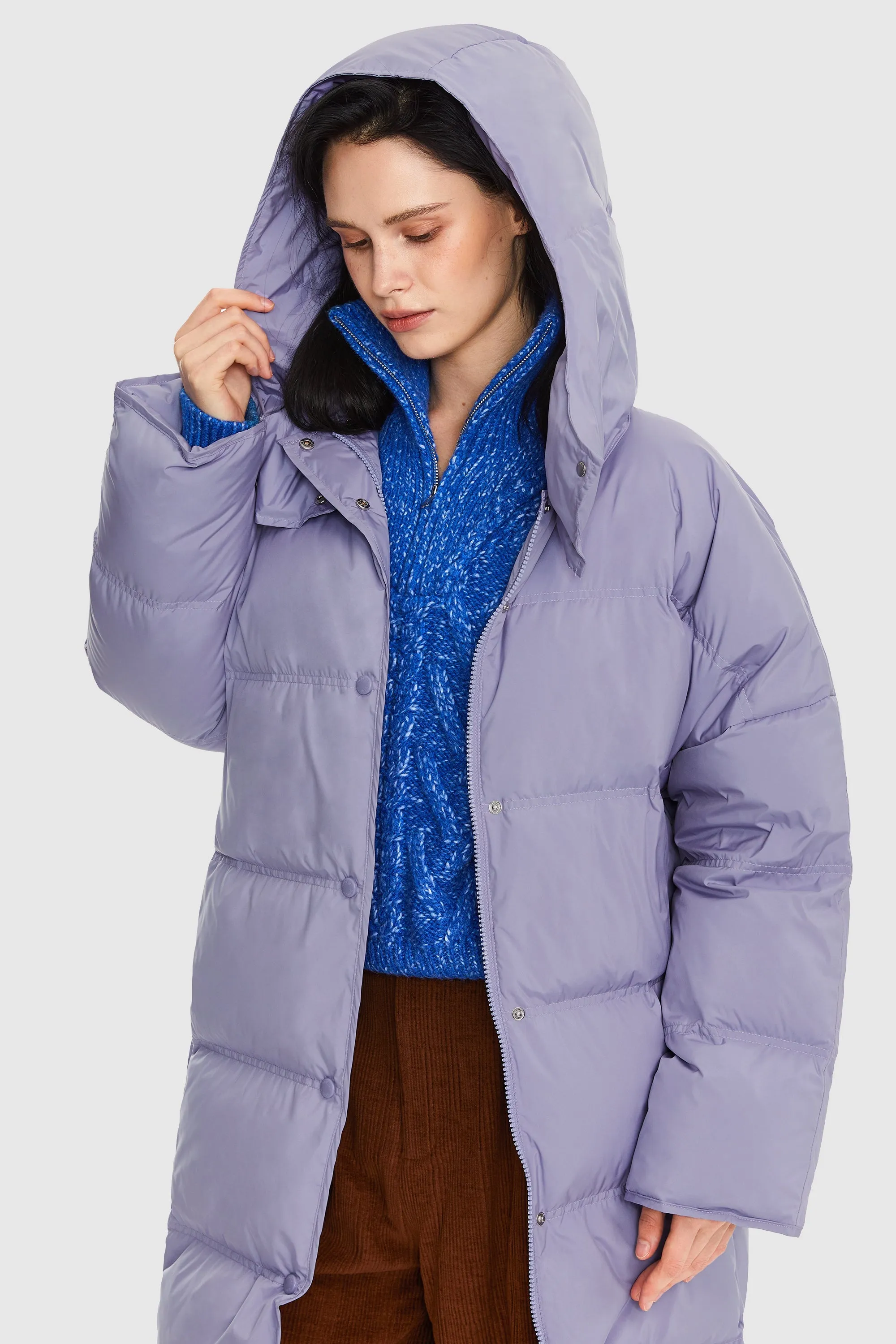 Puffy Puffer Jacket with Detachable Hood