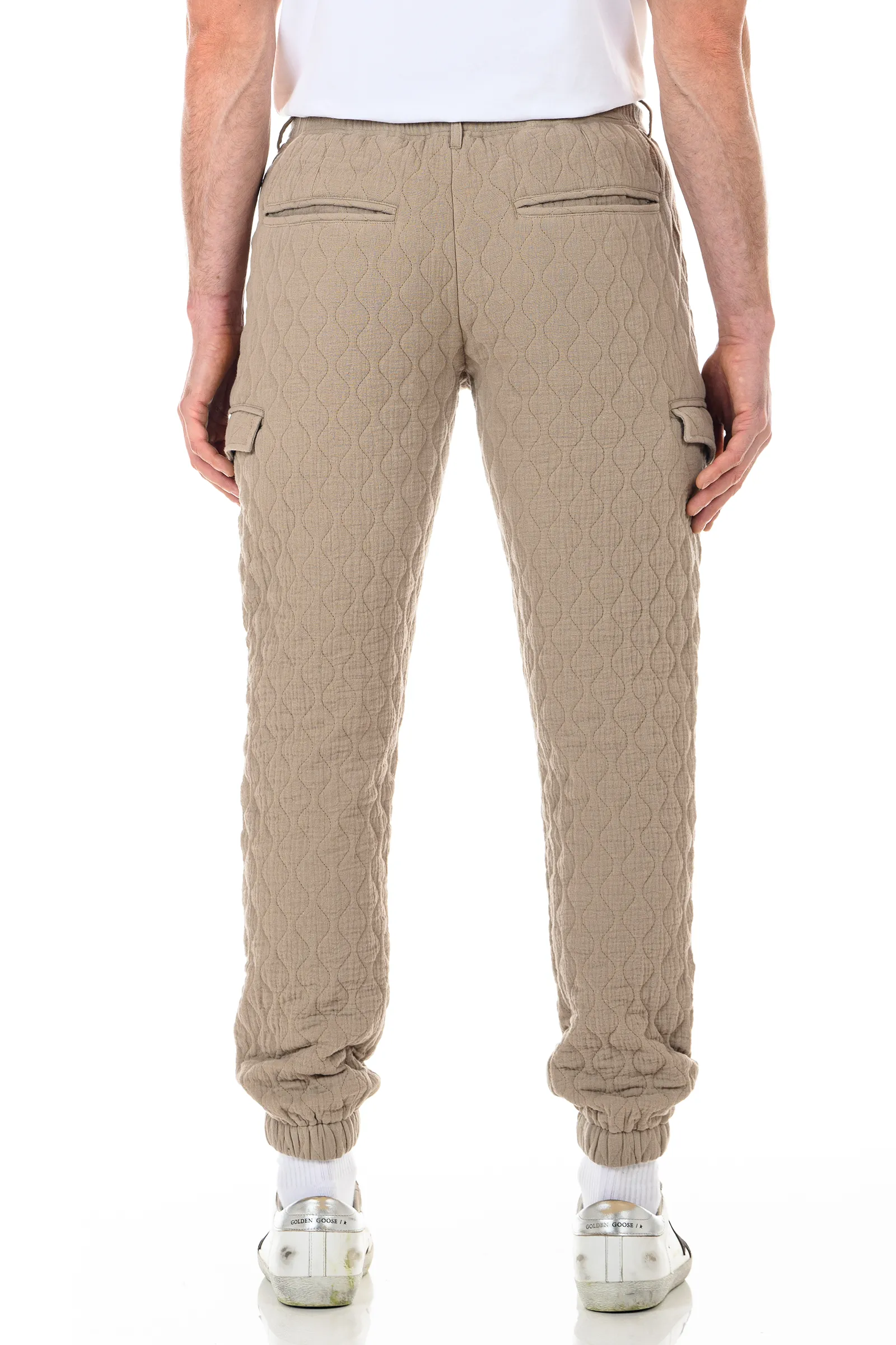 Quilted Jogger - Khaki