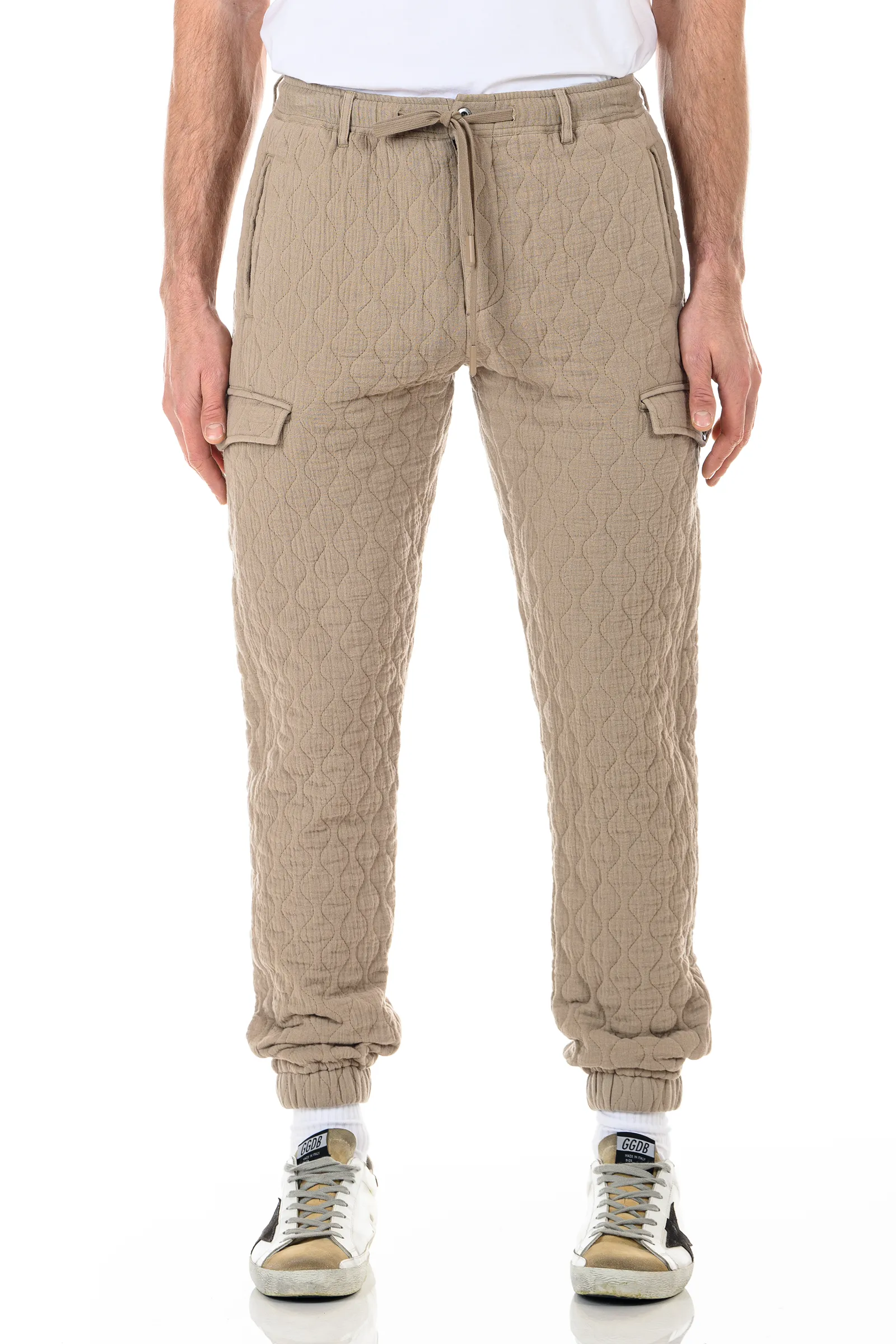 Quilted Jogger - Khaki