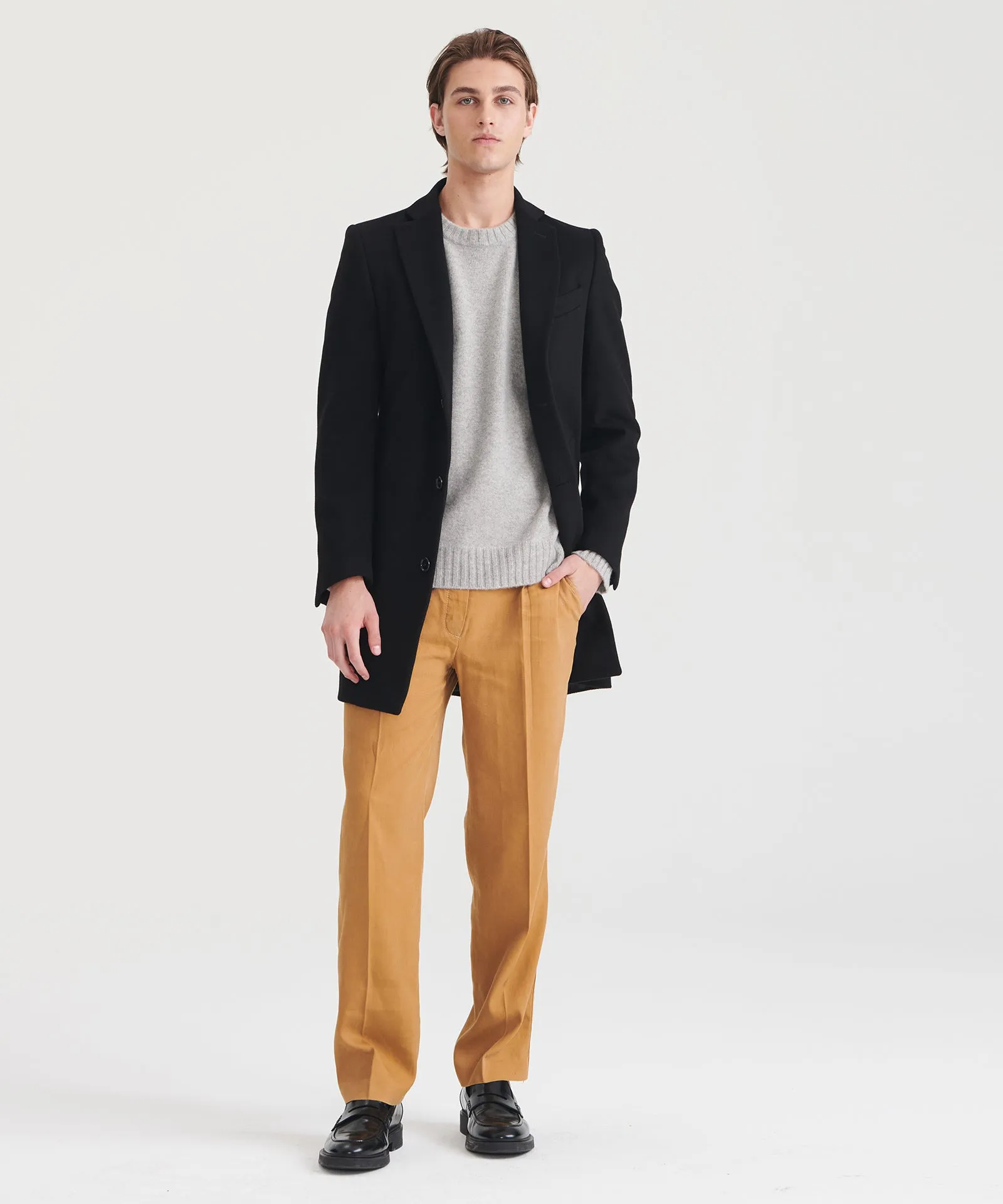 Reclaimed Cashmere Tailored Coat