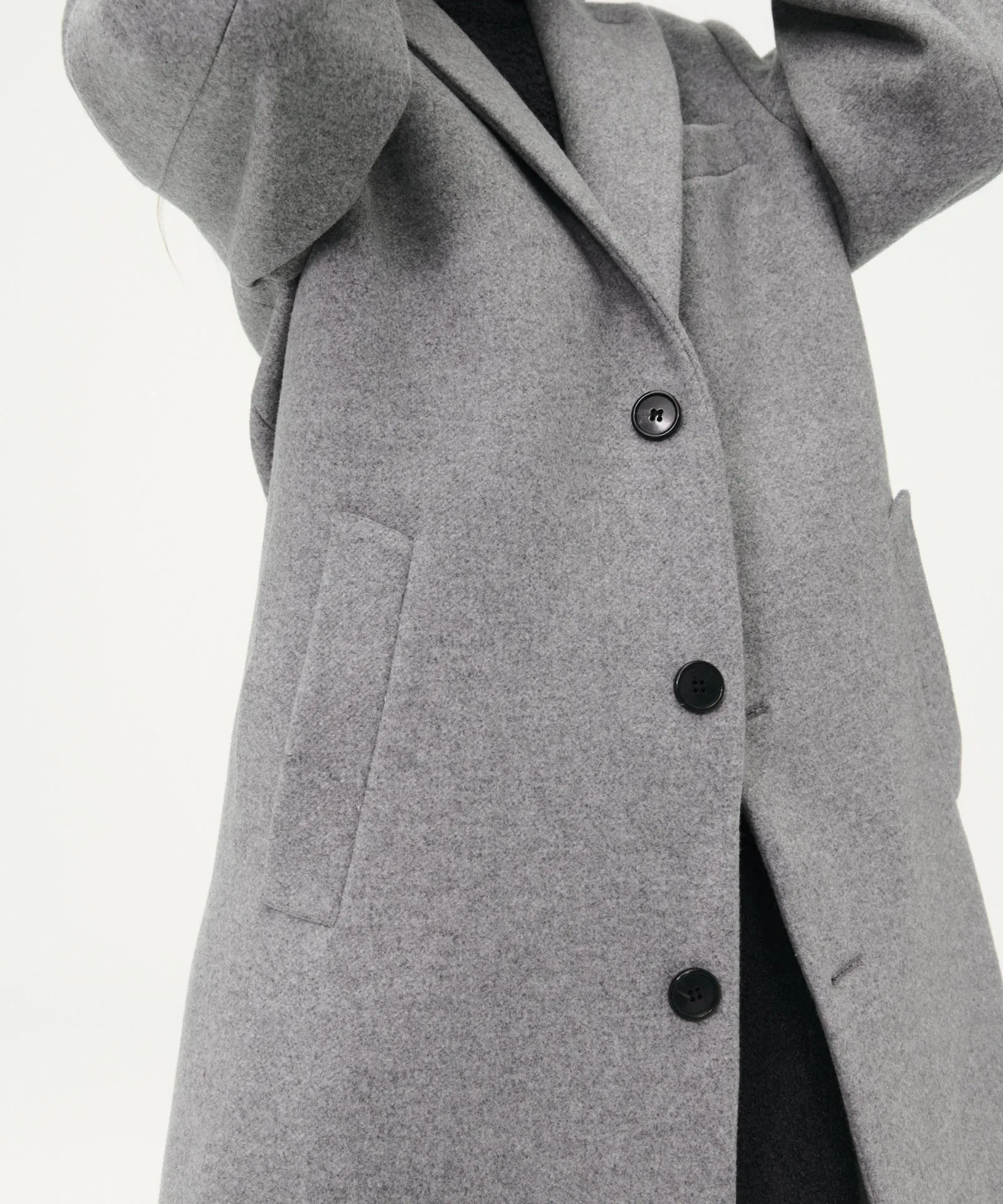 Reclaimed Cashmere Tailored Coat