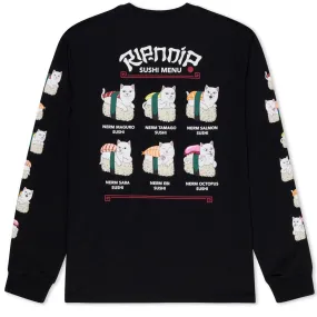 RIPNDIP Sushi Nerm Long Sleeve T-Shirt - Black