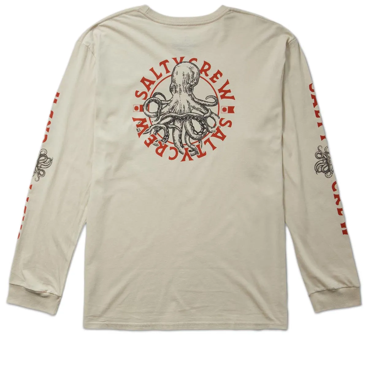 Salty Crew Tentacles Long Sleeve T-Shirt - Bone