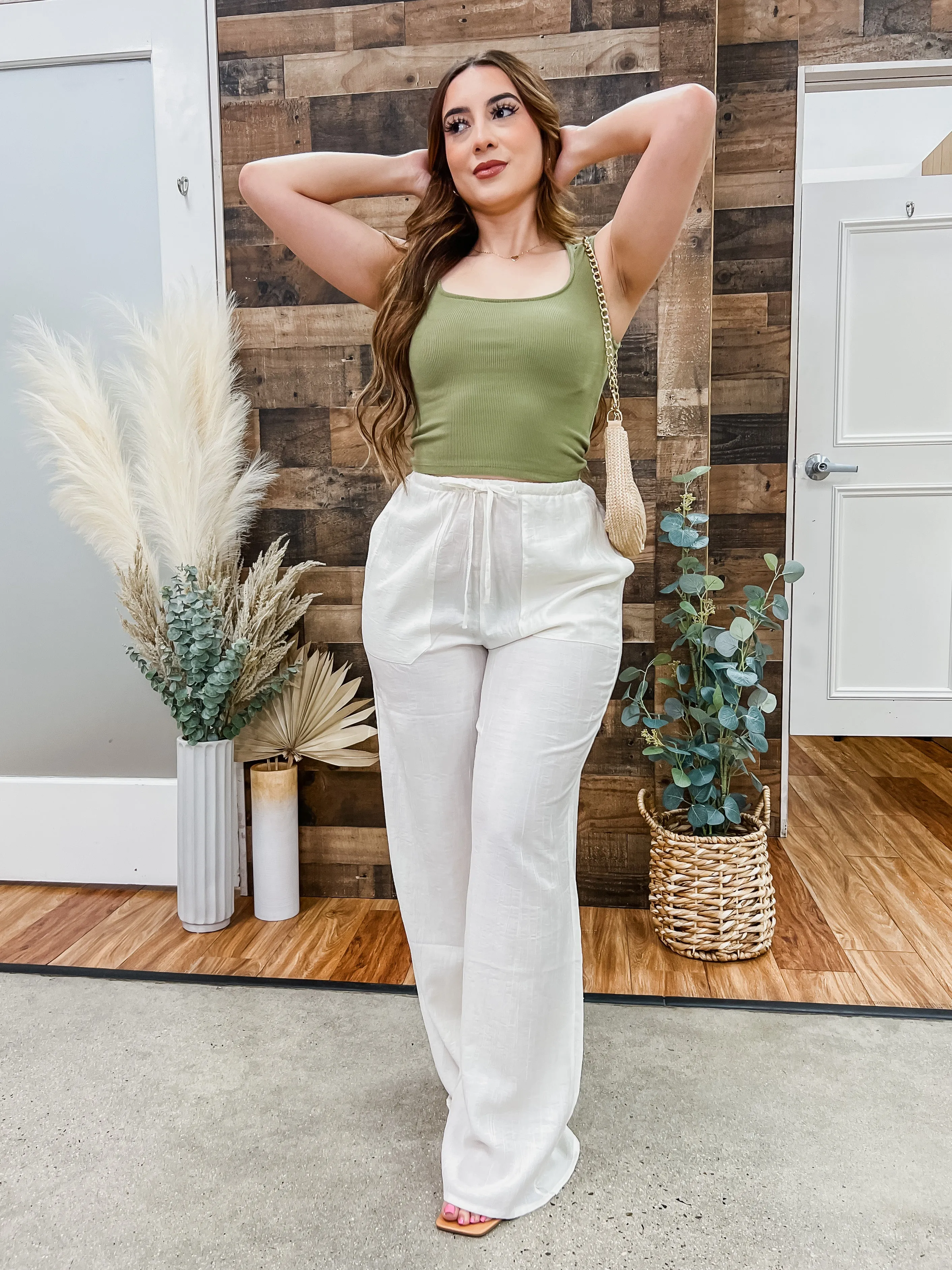 Sara Wide Leg Tie Pants