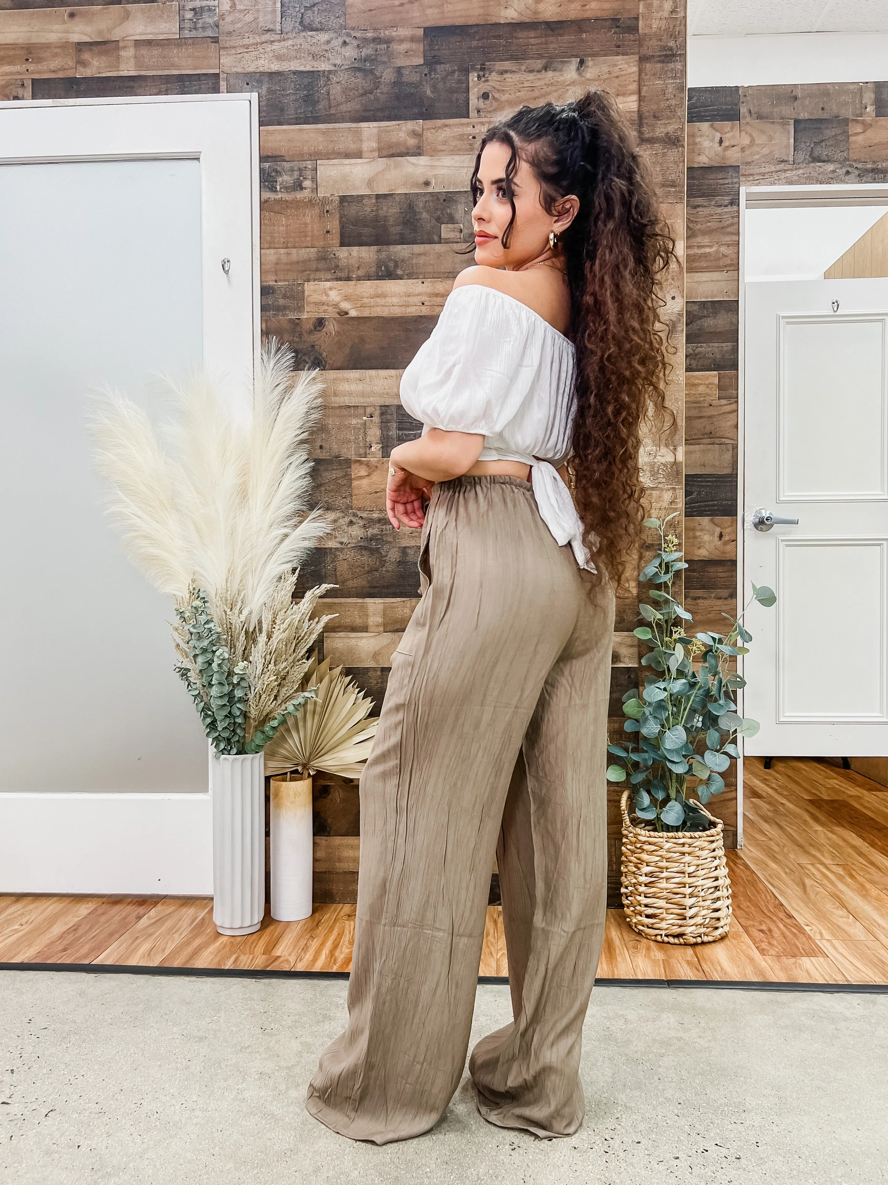 Sara Wide Leg Tie Pants