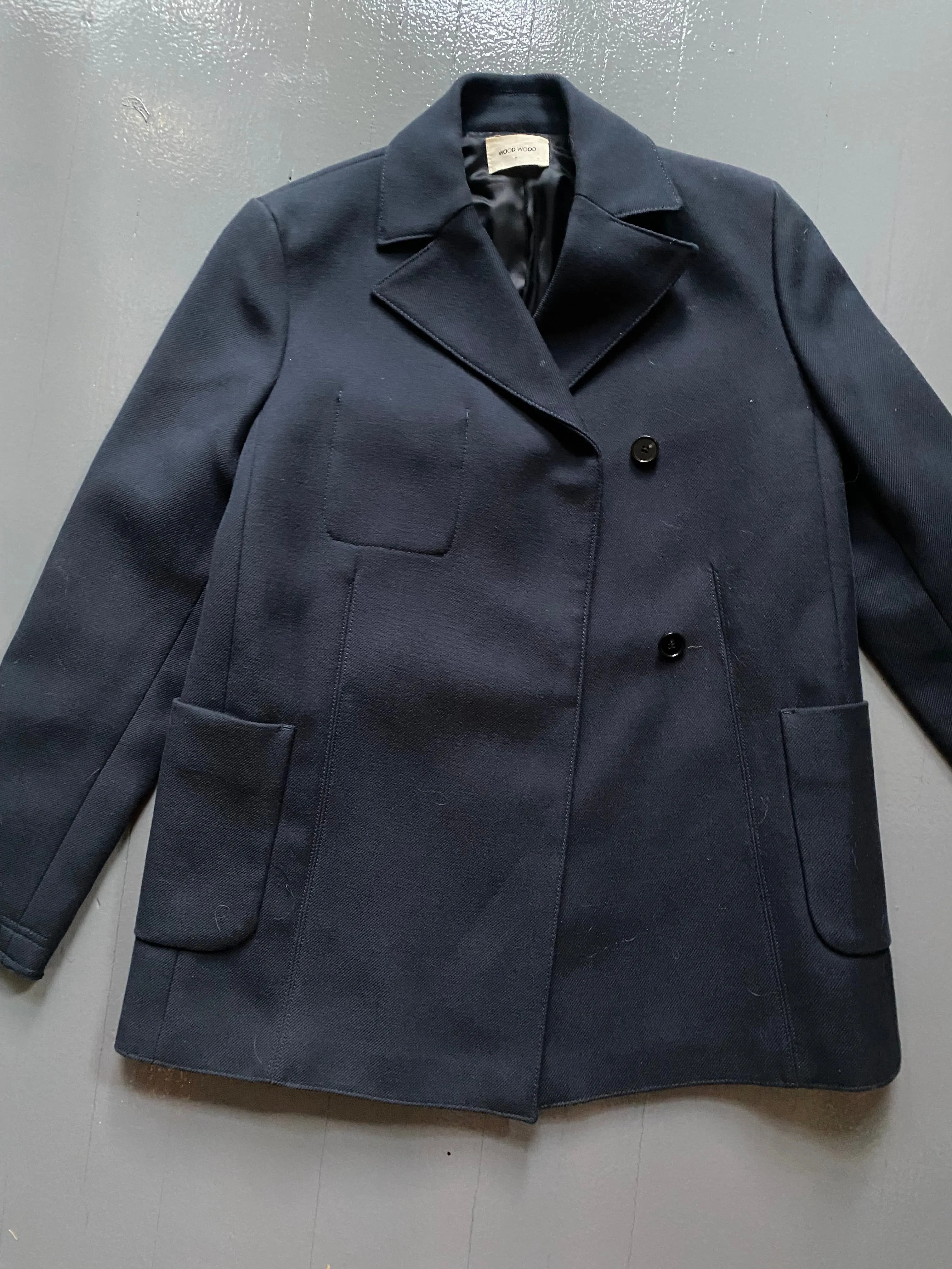 SC♡VS | WOOD WOOD MIDNIGHT PEACOAT