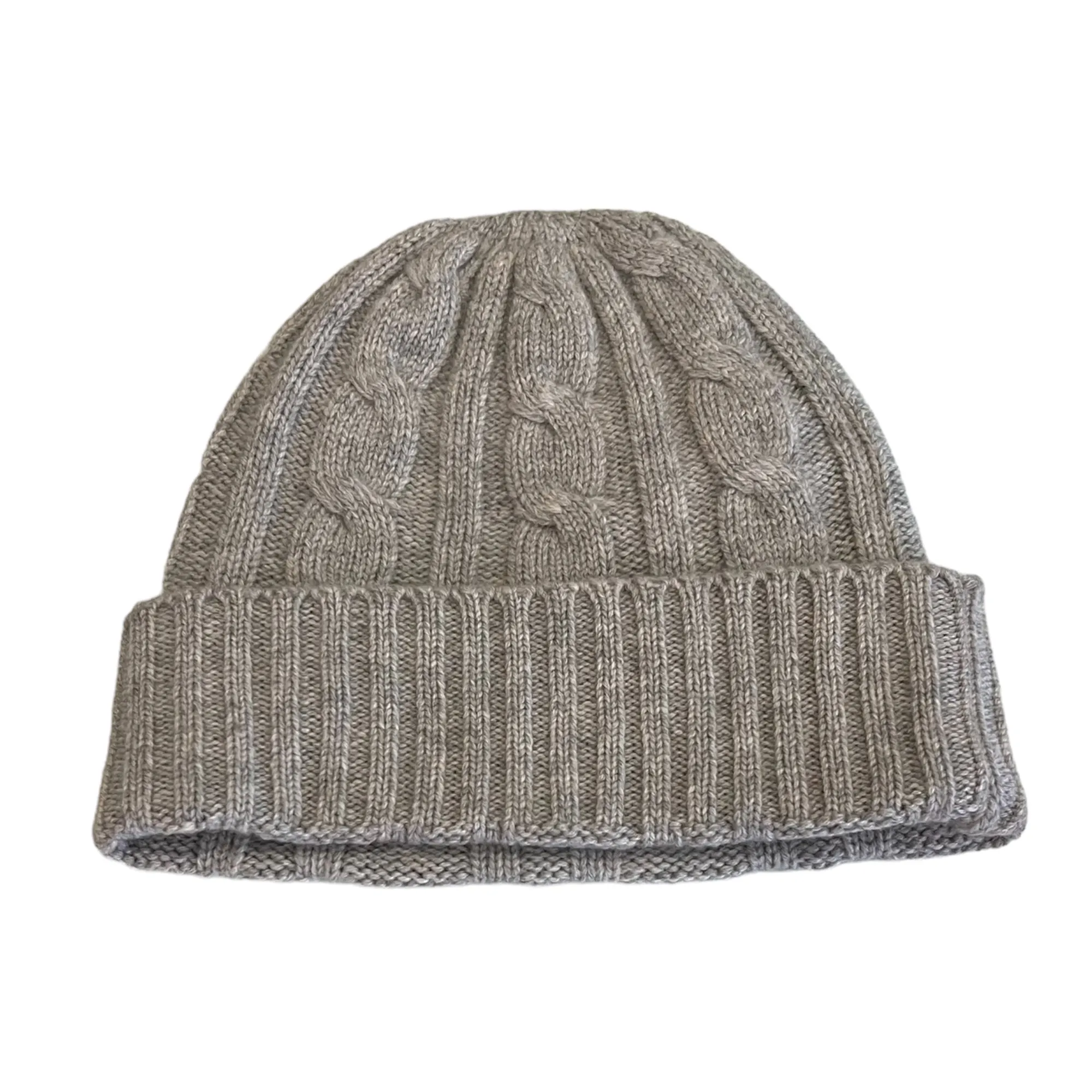 Silver Grey Cashmere Beanie