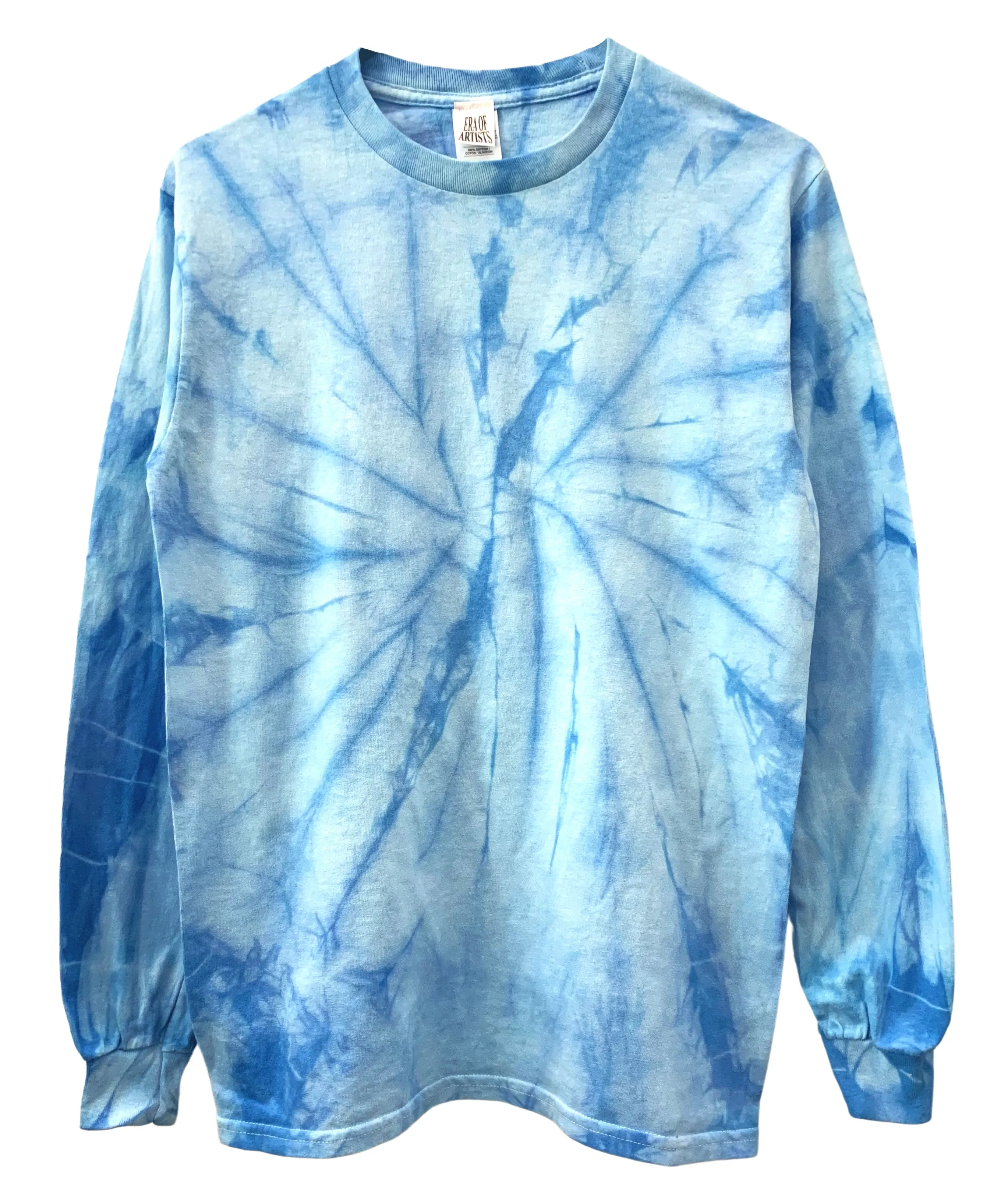 Sky Blue Tie-Dye Long Sleeve Unisex Tee