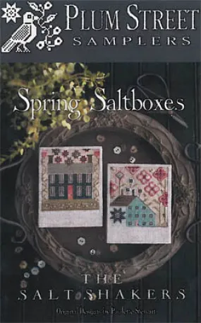 Spring Saltboxes - Cross Stitch Pattern by Plum Street Samplers