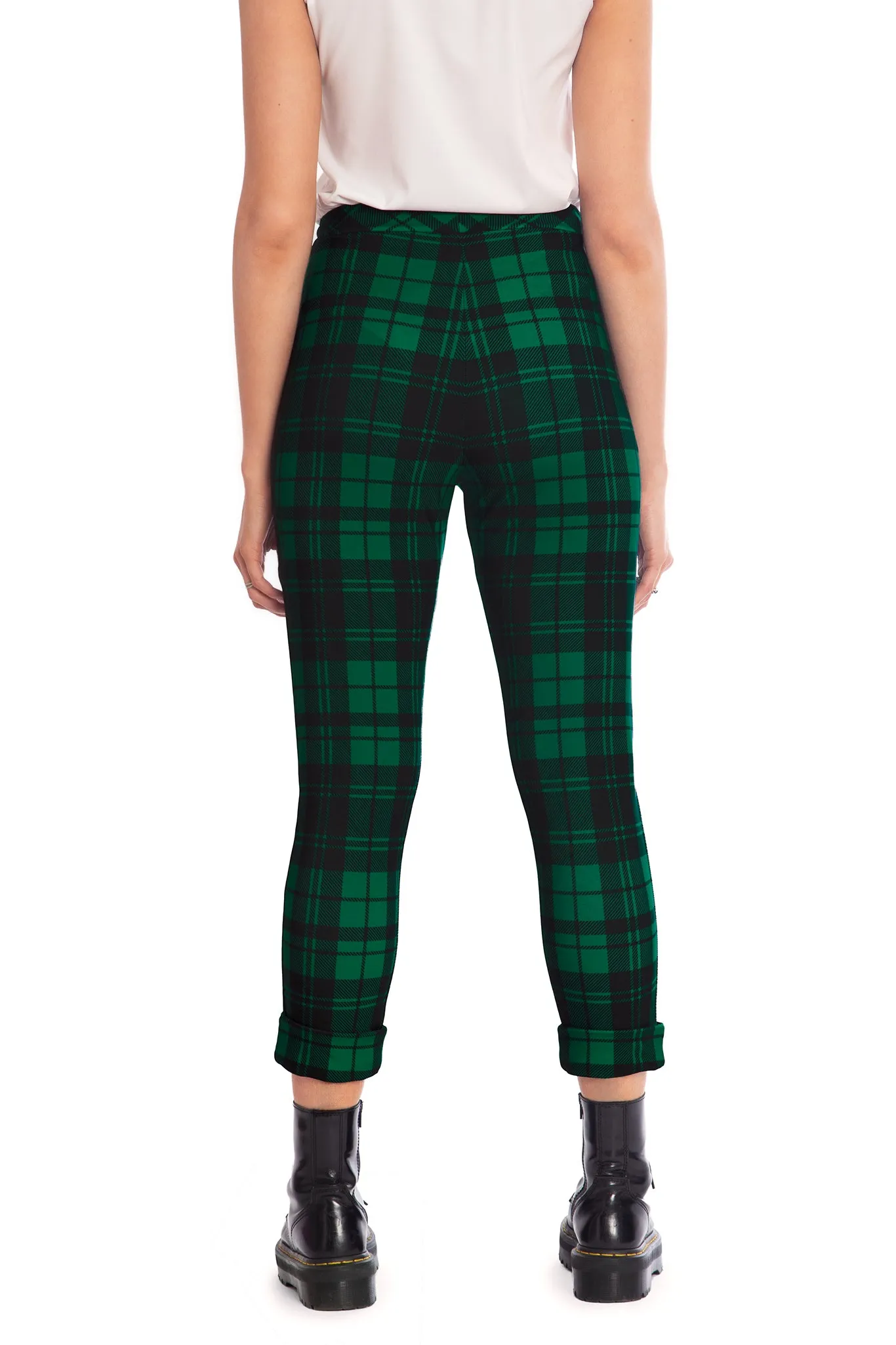 Tartan Pine Cuffed Pants