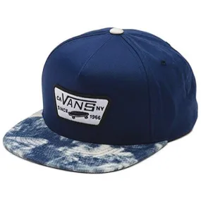 Vans Off The Wall Full Patch Snapback Hat Cap Peacoat/Acid Wash Navy