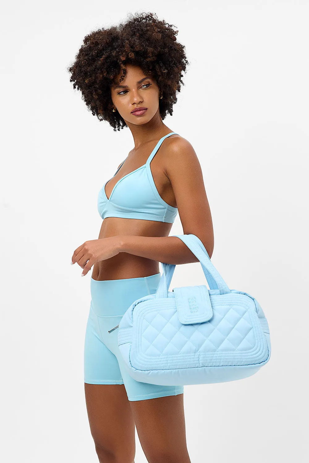 Venus Quilted Bag - Baby Blue