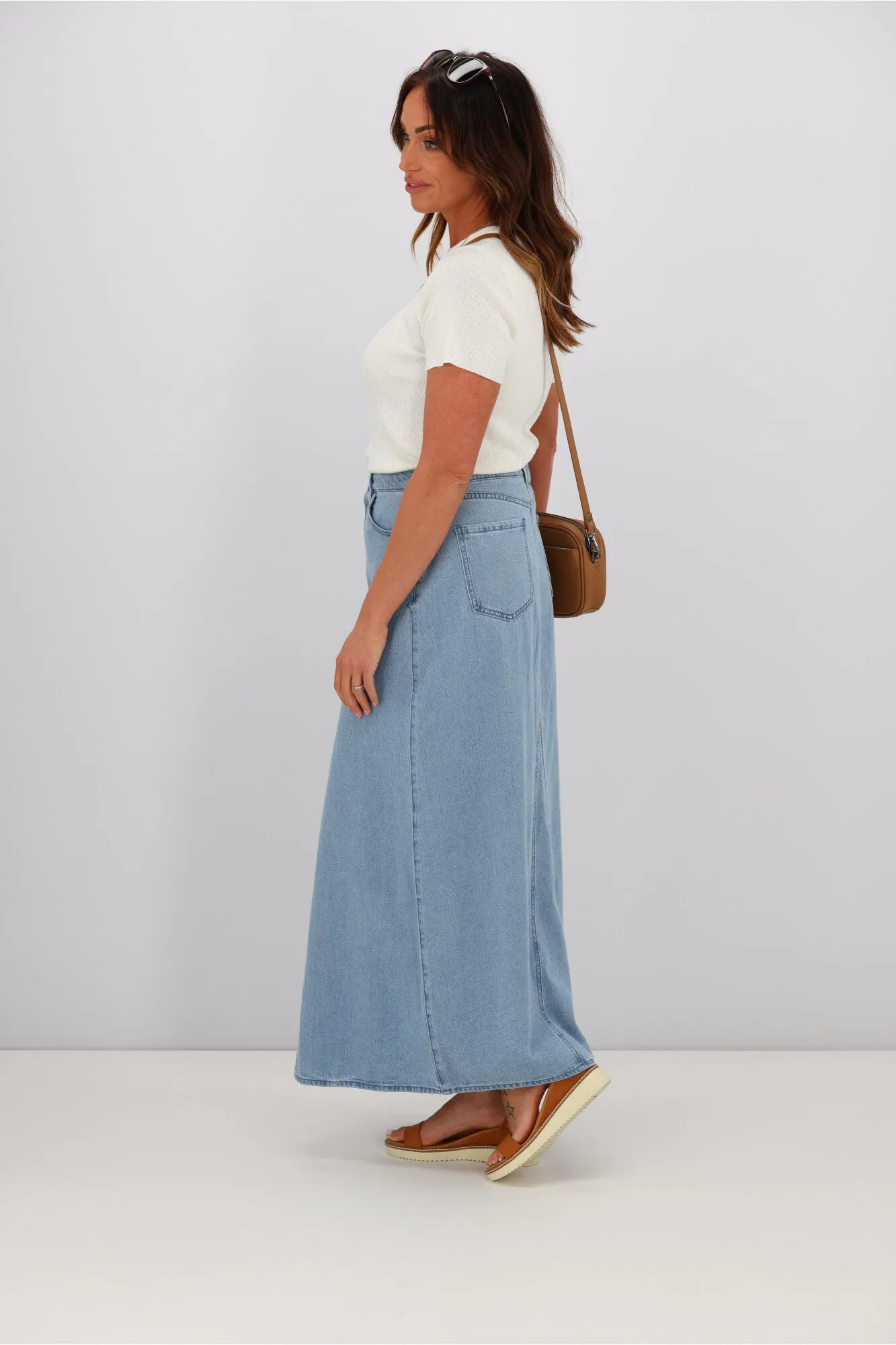 Volcom Chill Trap Skirt Denim Skirt Blue