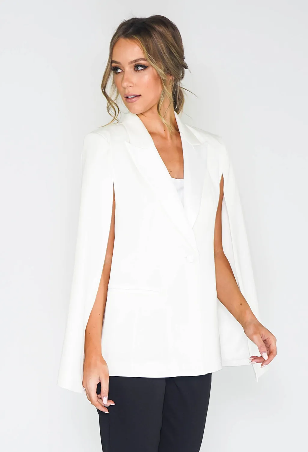 White Cape Blazer