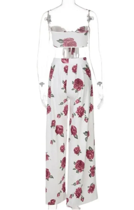 WOMEN FLORAL PANTS SET