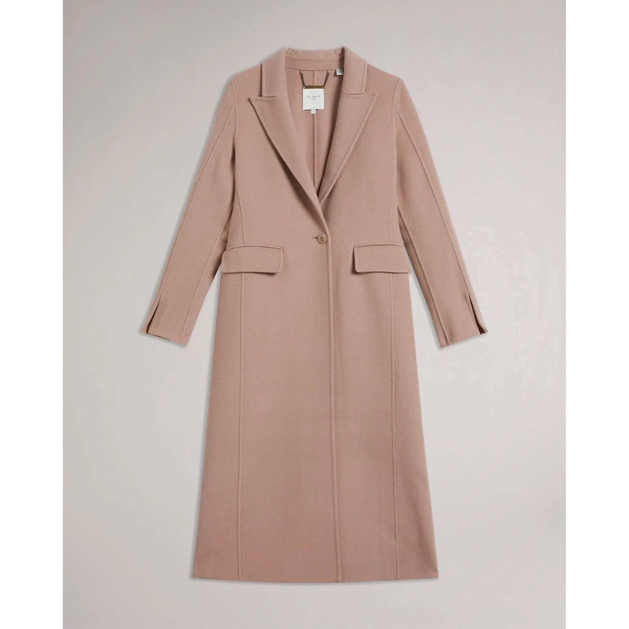 Women Wmo-Serinn-Single Breasted Midaxi Coat - Dusky-Pink