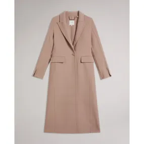 Women Wmo-Serinn-Single Breasted Midaxi Coat - Dusky-Pink