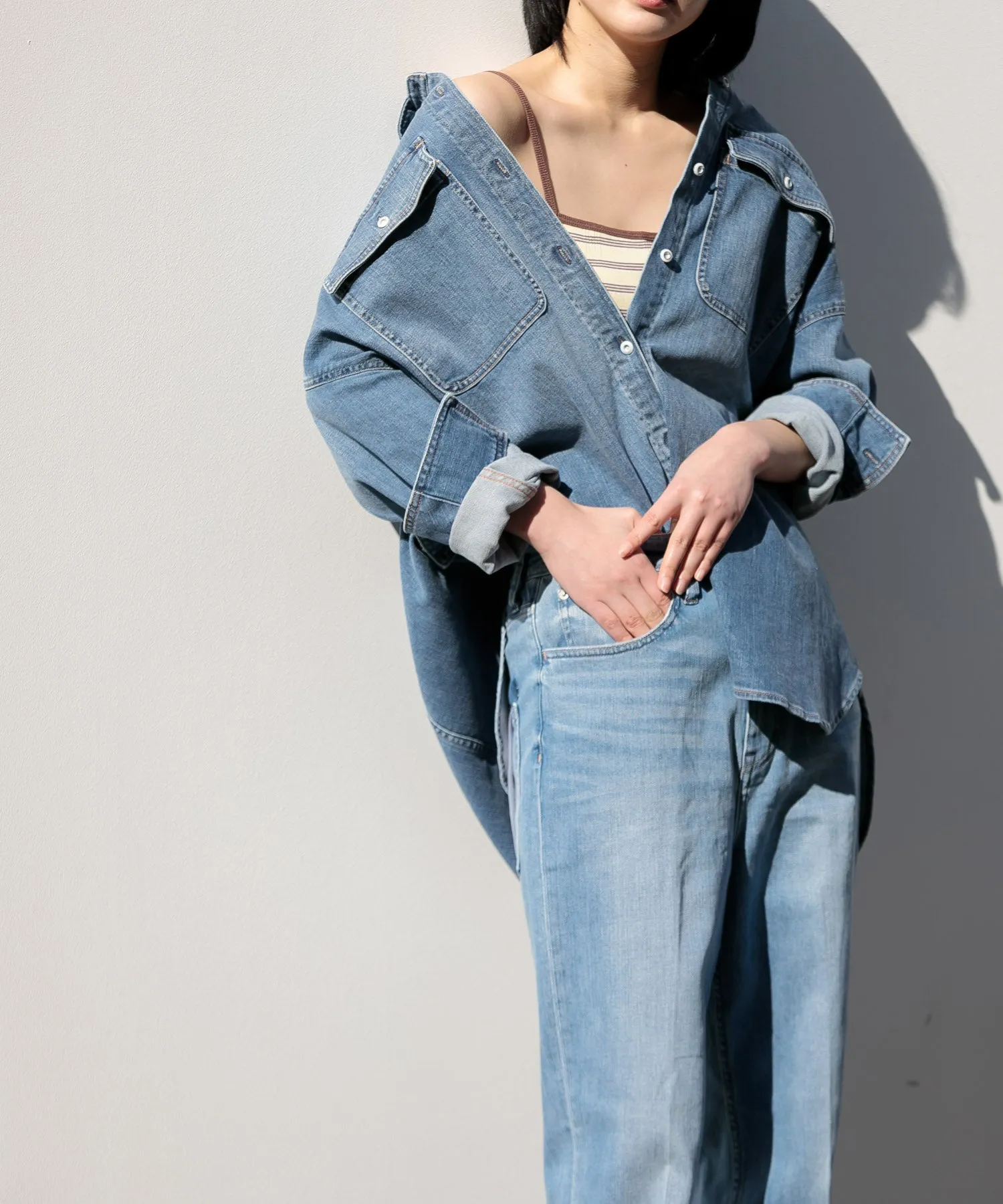 【WOMEN】Healthy denim Nuts Light Pocket