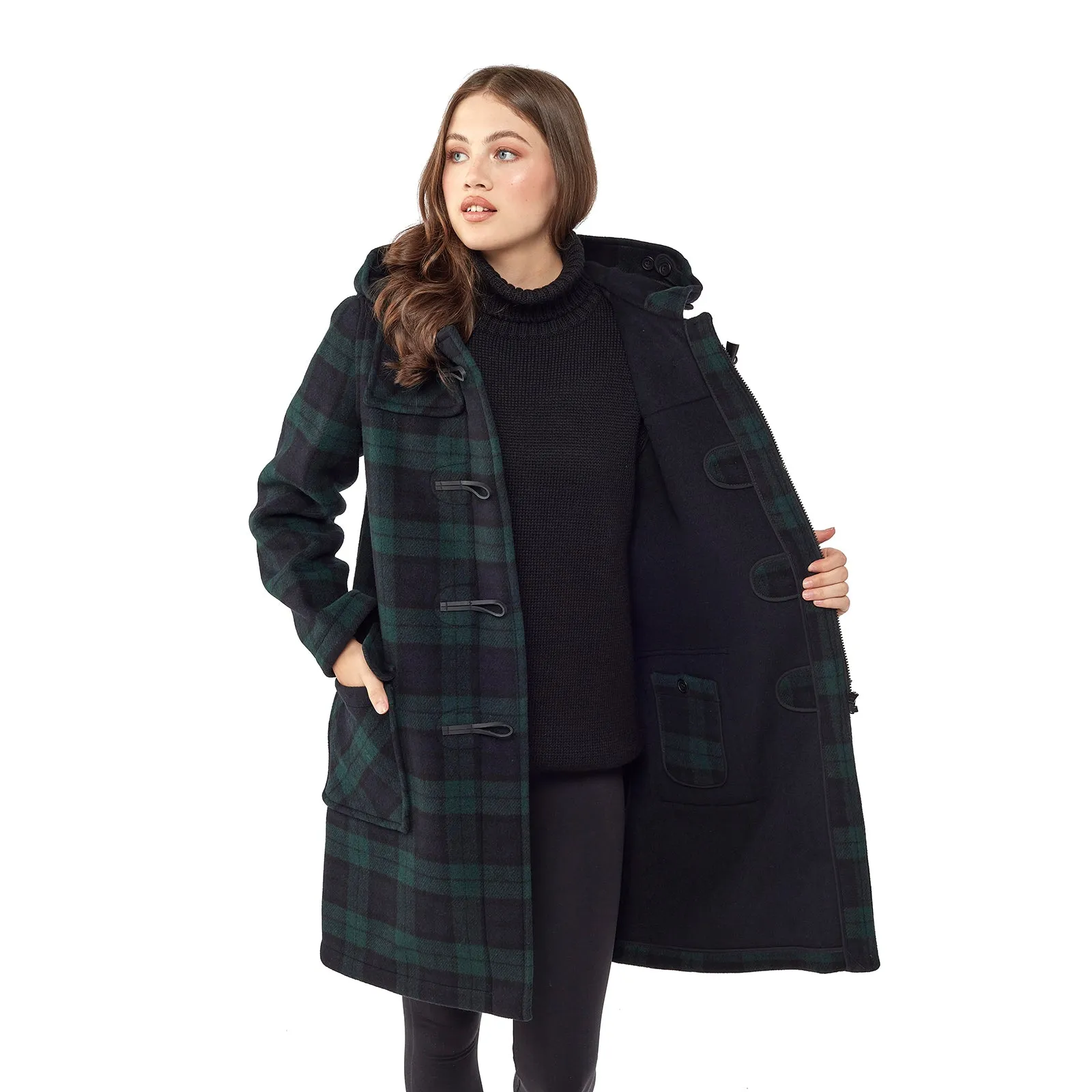 Women's Blackwatch Original Classic Fit Duffle Coat With Horn Toggles