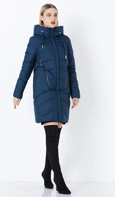 Women's Winter Thick Windproof Hooded Warm Down Coat