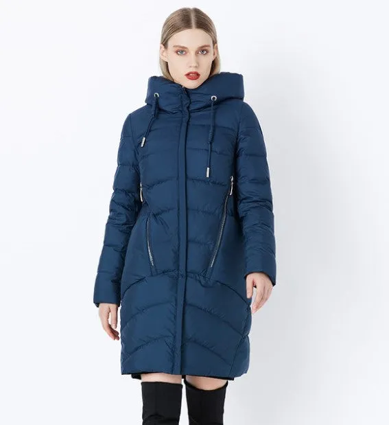 Women's Winter Thick Windproof Hooded Warm Down Coat