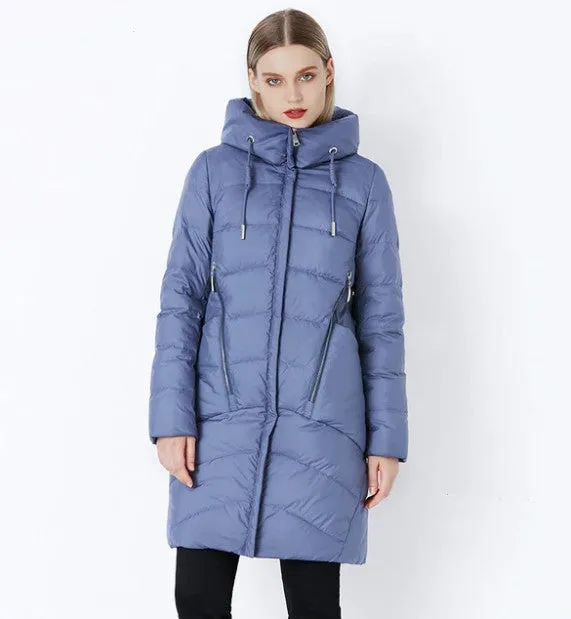 Women's Winter Thick Windproof Hooded Warm Down Coat