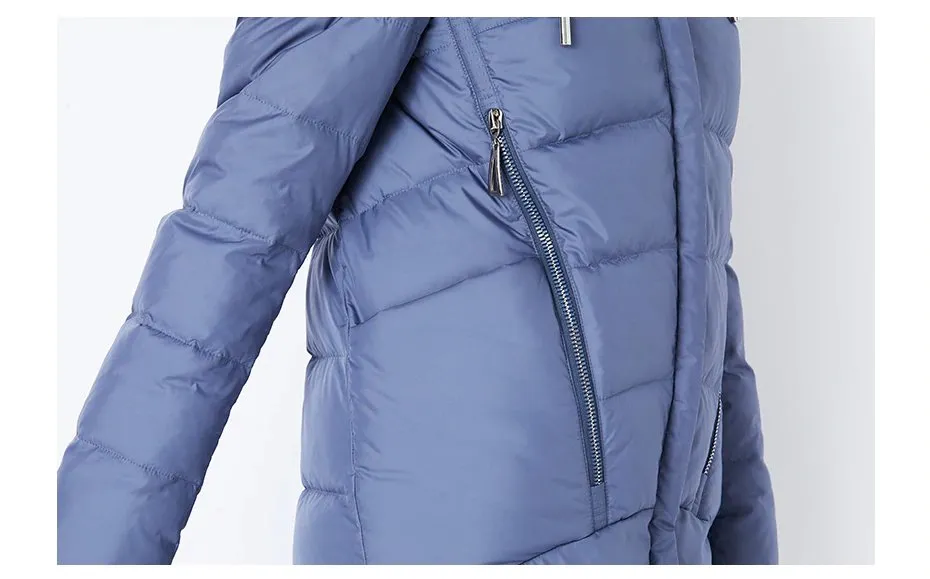 Women's Winter Thick Windproof Hooded Warm Down Coat