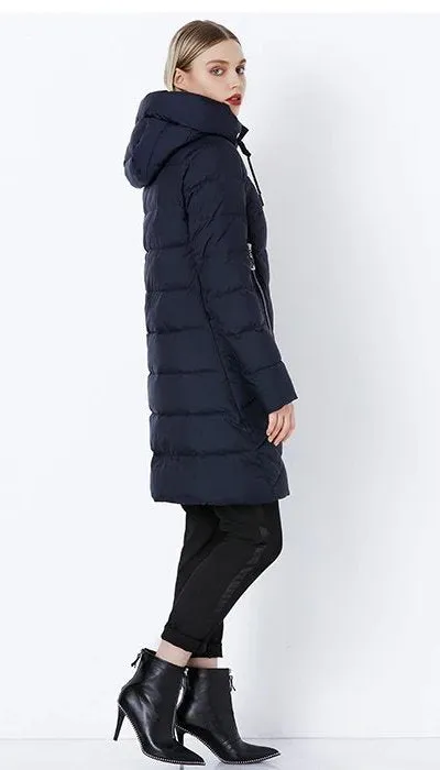 Women's Winter Thick Windproof Hooded Warm Down Coat