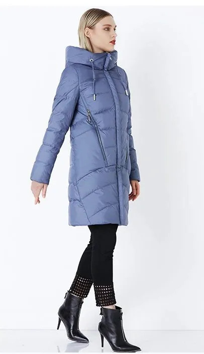 Women's Winter Thick Windproof Hooded Warm Down Coat